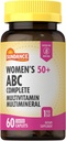 Sundance Femmes 50+ ABC Multivitamine Complete 60 Caplets avec Formule Multiminérale , Supplément sans OGM et sans gluten