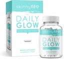 SkinnyFit Daily Glow: Supplément cheveux, peau et ongles pour la peau à l'aspect jeune, teint plus brillant, (60 capsules)