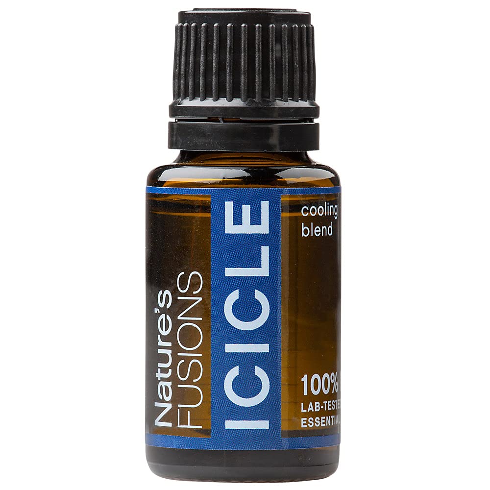 Fusions de la nature Méno-Cool, mélange 100% d'huile essentielle pure et naturelle pour l'aromathérapie et l'utilisation topique, .5 Fl Oz (paquet de 1) (15 mL)