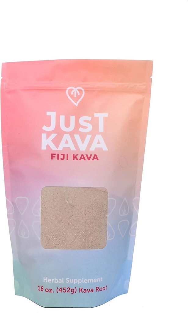 Juste Kava Fiji Kava supplément à base de plantes 16 OZ (452g)