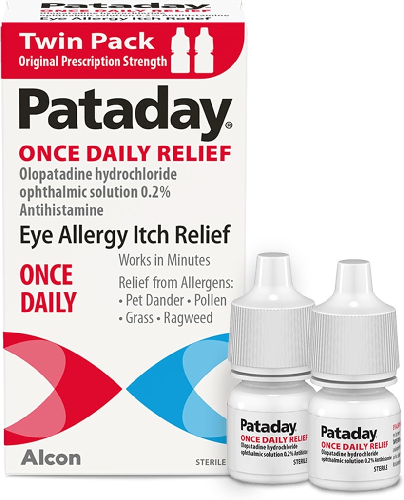 Pataday une fois par jour anti-allergie gouttes oculaires par Alcon, pour anti-allergie oculaire, 2,5 ml (paquet de 2)
