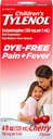 Tylenol liquide pour enfants Suspension buvable anti-douleur et réducteur de fièvre avec acétaminophène, Aspirine-, Ibuprofène-, Syrup de maïs à haute fructose et sans colorant, Cerise, 4 Fl. Oz