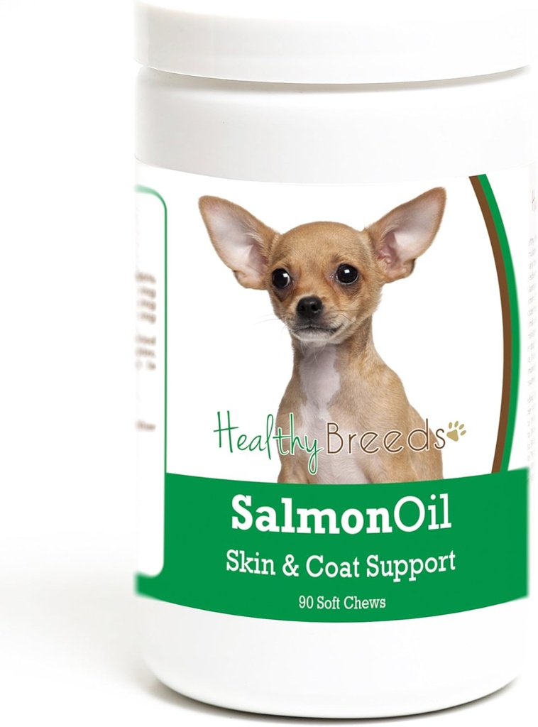 Salmon Oil Chews tendres de Chihuahua races saines 90 Comte