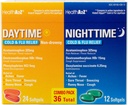 HealthA2Z® Daytime and Nighttime | Cold & Flu Medicine | Powerful Multi-Symptom Daytime and Nighttime Relief (24 Daytime & 12 Nighttime Softgels) (Daytime & Nighttime Combo (36 Count Pack of 1))