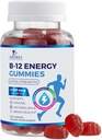 B-12 Gommies d'énergie vitaminique 4500mcg - Extra Strength B12 Gummy Chewables pour le métabolisme énergétique et le soutien immunitaire - Supplément alimentaire pour les femmes, les hommes et les enfants - Non-OGM, Vegan, Berry Flavor - 60 comte