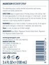 Spray pour le corps de Magnésium vert d'hiver, 3,4 fl oz – Mist de récupération d'absorption rapide pour soulager la douleur, la crampe et la récupération musculaire, formule non grasse pour la post-exercice ou le sport