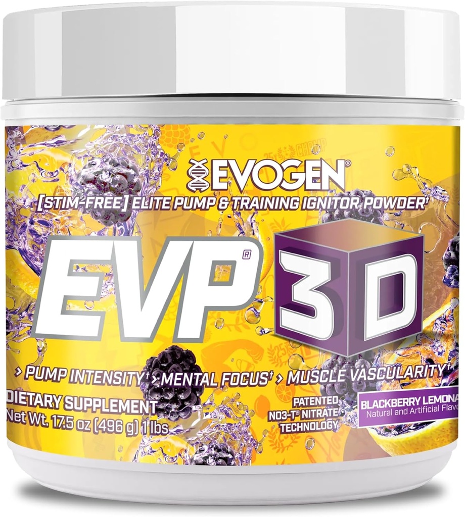 Evogen EVP-3D.Ignitor, nitrate d'arginine, Citrulline, Beta-Alanine, Lions Mane.