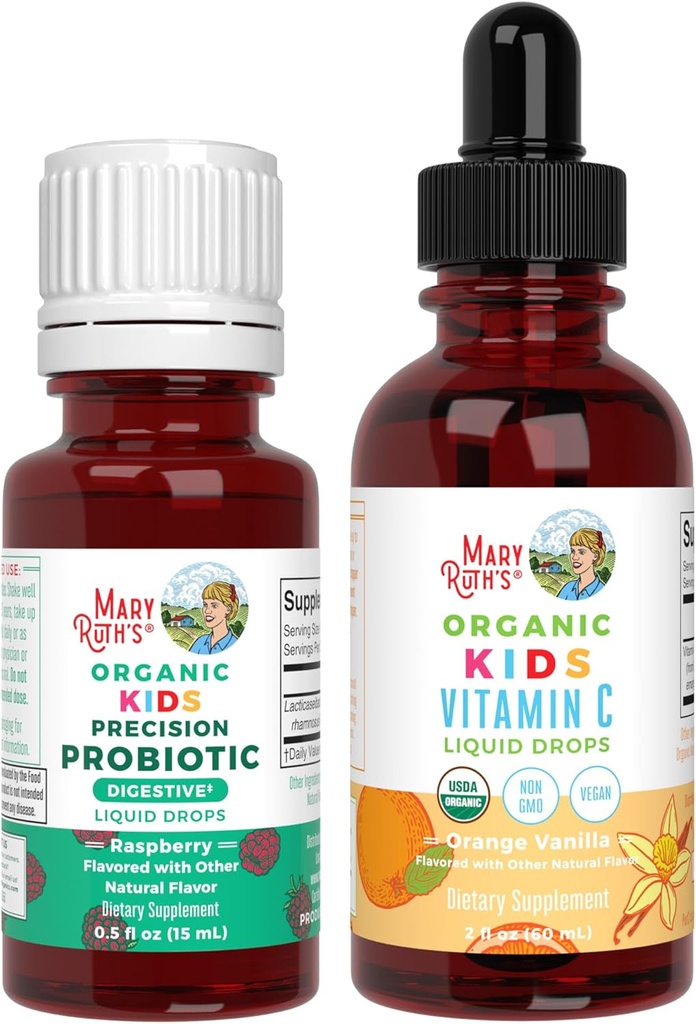 MaryRuth Organics Precision Probiotic & Vitamine C gouttes pour les enfants.