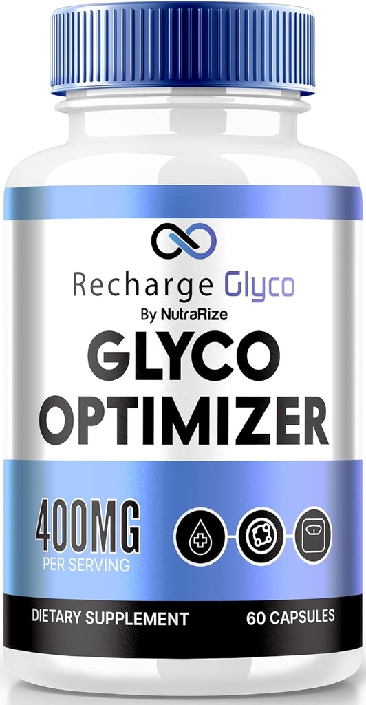 Recharge Glyco Capsules, Recharge Glyco-Optimizer pour la santé et le bien-être, All Natural Glyco Support, Officiel Glyco Optimizer, RechargeGlyco Reviews (60 capsules)