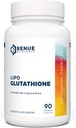 Renue By Science Glutathion , supplément de glutathion haute résistance , 90 Capsules de glutathion liposomique - 130mg Glutathion par portion , non-OGM , fabriqués aux États-Unis et tiers testés
