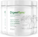 DigestSync Supplément de digestion pour Gut Health - Poudre naturelle pour le soutien digestif, Bloating Relief pour les femmes et les hommes, 100% poudre verte naturelle - 3 mois d'approvisionnement