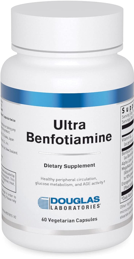 Douglas Laboratories Ultra Benfotiamine | Supports Circulation, Nervous System, and Metabolism | 60 Capsules