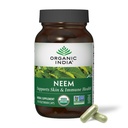 ORGANIQUE INDIA Neem Leaf Capsules - Supplément à base de plantes, soutient la santé de la peau et immunitaire, végétalien, sans gluten, certifié biologique USDA - 90 Compte