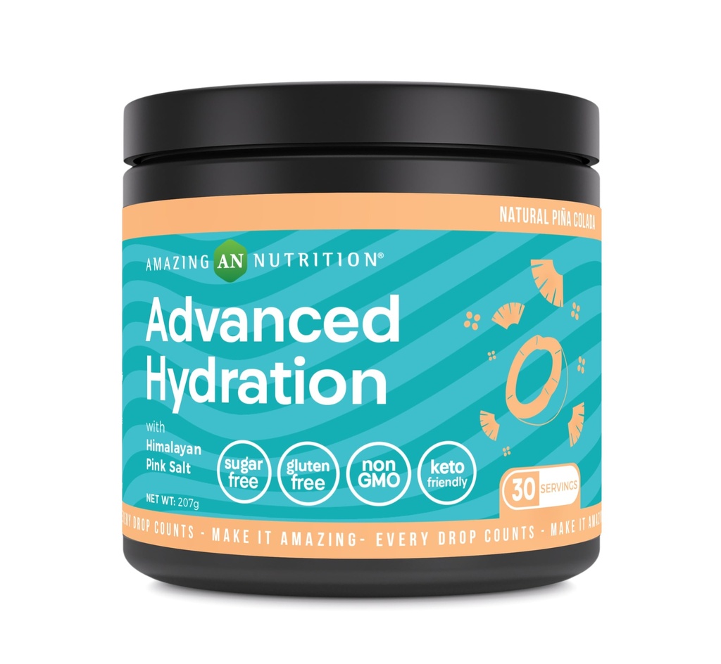 Alimentation étonnante Hydratation avancée, poudre d'électrolyte 30 portions emballées avec des minéraux essentiels