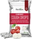 HERBION Naturals Toux gouttes avec saveur de cerise naturelle, complément alimentaire, Toux apaisante, pour les adultes et les enfants de plus de 6 ans, 25 gouttes, Pas de saveur artificielle, Pack de 1