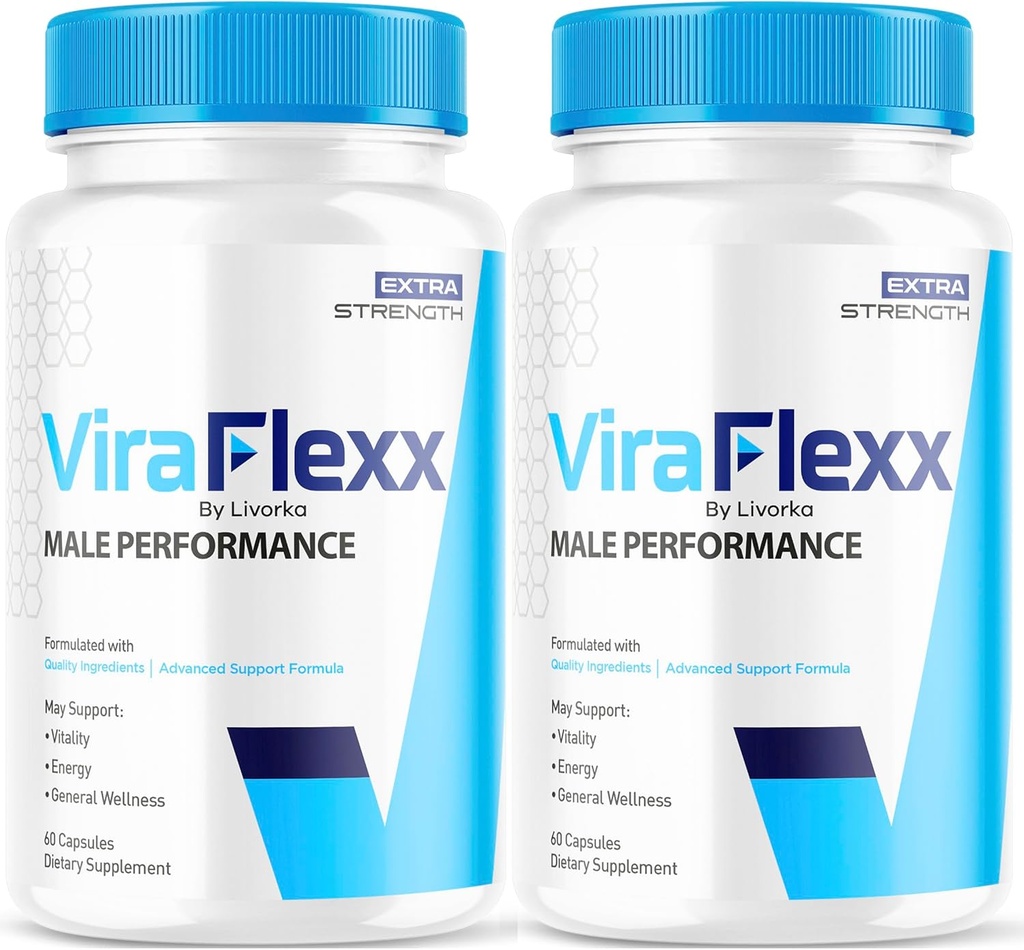 (2 Pack) ViraFlexx Pro Capsules pour Homme, ViraFlexx Pro original Pills de soutien pour Homme Tout soutien naturel Santé globale, ViraFlex Premium Formule avancée, Vira Flexx Reviews, 120 Capsules pour 2 mois
