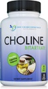 Choline Premium - 500 mg - 120 Capsules de Veggie - par DOCTOR SUPPLÉMENTS RECOMMANDÉS - Soutient la santé cognitive, la mémoire et plus