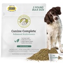 Wholistic Pet Organics Canine Complete - Poudre de multivitamines pour chien - 2 Lb - Vitamines et suppléments quotidiens pour chien pour aliments maison - Système immunitaire, peau, manteau et santé globale - Petite et grande race