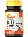 Sundance Dissoudre rapidement la vitamine B-12. avec l'acide folique.