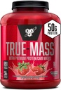 BSN TRUE-MASS gaineur de poids, gaineur de masse musculaire poudre de protéines, fraise milkshake, 5,82 livre