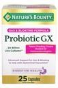 Nature's Bounty Probiotic GX, aide avec le gaz occasionnel et le gonflement, supplément alimentaire, santé digestive, 25 capsules