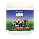 NaturesPlus Animal Parade MagKidz, Saveur de cerise - 0,38 lb - Supplément en poudre de magnésium pour enfants - Bone & Muscle Health Support - Sans gluten, sans sucre - 45 portions
