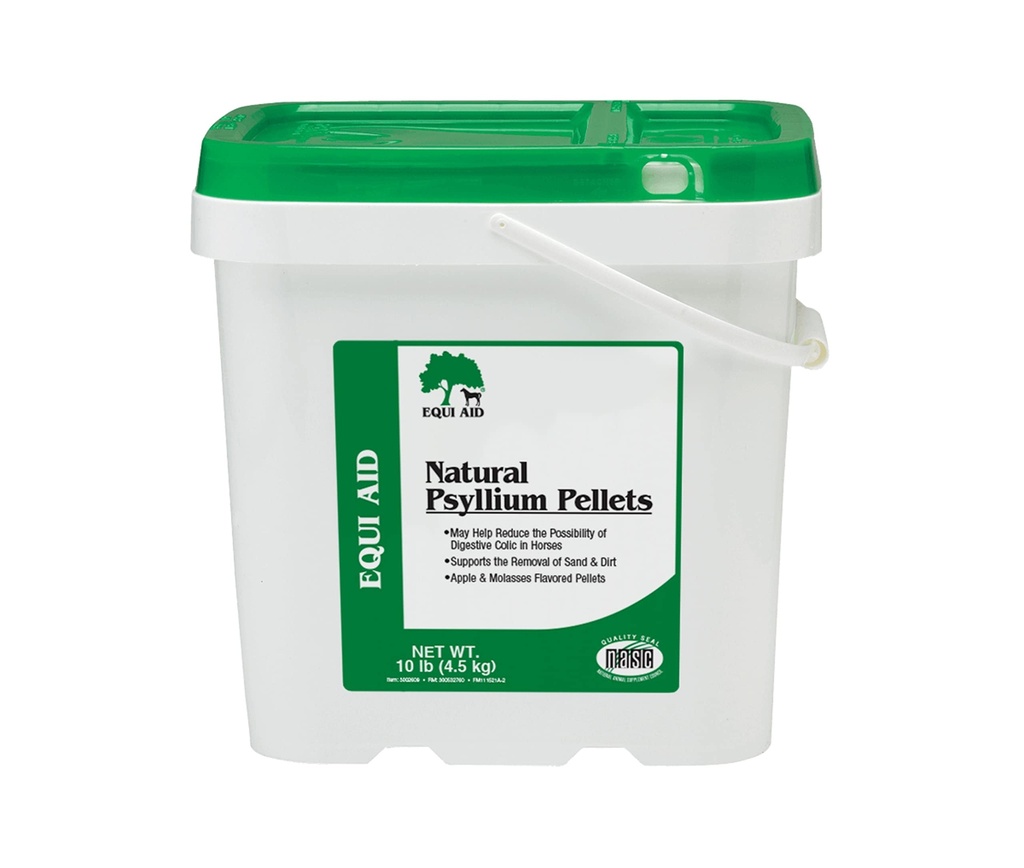 Farnam Equi Aid Cheval naturel Psyllium Pellets Supplément, soutient l'enlèvement de sable et de dirt du colon ventral, 10 livres, 32 scoops