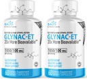 Nature's Fusions GlyNAC-ET Supplément NAC N-acétyl Cysteine Ethyl Ester - 20x Plus Biodisponible - Glycine & N-acétylcysteine Ethyl Ester Anti Vieillissement Supplément, Boost Glutathion Pack de 2-120 Compte
