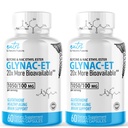 Nature's Fusions GlyNAC-ET Supplément NAC N-acétyl Cysteine Ethyl Ester - 20x Plus Biodisponible - Glycine & N-acétylcysteine Ethyl Ester Anti Vieillissement Supplément, Boost Glutathion Pack de 2-120 Compte