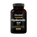 NatureBell Suppléments d'acide hyaluronique 250mg, 240 Capsules, avec Biotin 5000mcg et vitamine C 25mg, 3 en 1 Soutien