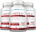 Approved Science® Uritrac™ - UTI Support - Cranberry, D-Mannose, Lingonberry - Vegan Friendly - 60 Capsules per Bottle - Pack of 3