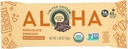 Barres de protéines de chocolat biologique Aloha Espresso, 14g de protéines végétales, 85mg de caféine, USDA certifié biologique, sans gluten et non-OGM, 1,98 Oz (paquet de 12)