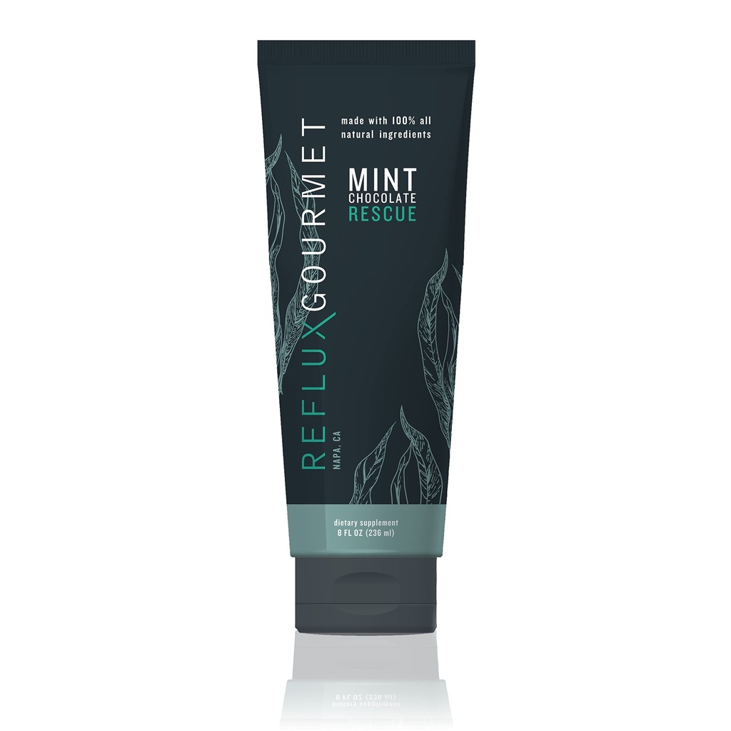 REFLUX GOURMET - Thérapie alginée naturelle au chocolat de menthe, reflux acide, GERD, LPR, Relief des brûlures d'estomac, faite de tous les ingrédients naturels considérés comme sûrs pour les enfants et les femmes enceintes