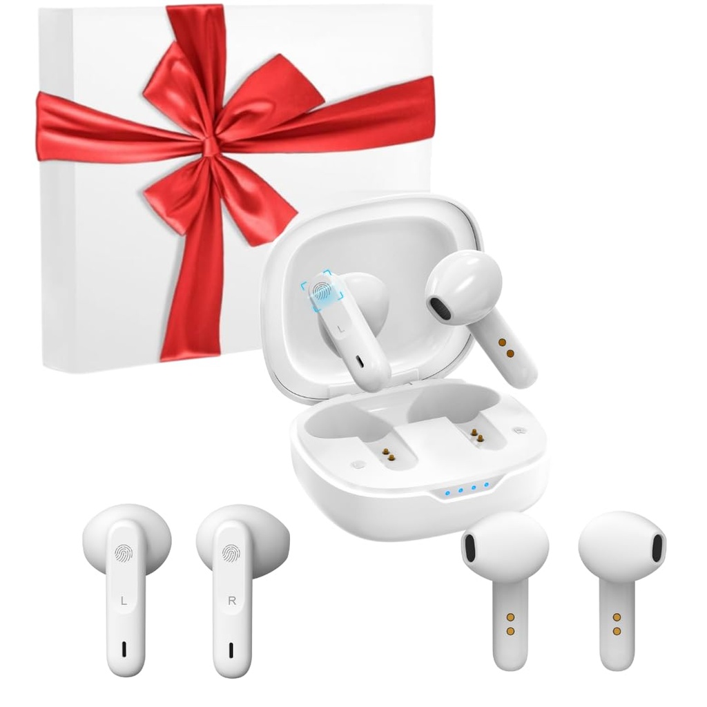 Amplificateurs d'appareils auditifs Amplificateurs auditifs pour personnes âgées Amplificateurs auditifs rechargeables pour personnes âgées et adultes ayant une charge portable (blanc) par EZ HEAR