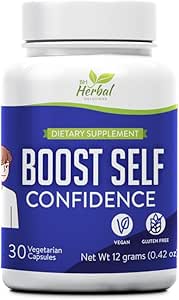 Boost Self Confidence Herbal Supplement - Adults and Teens - Boost Concentration, Enhance Focus - 100% Natural Herbal Supplement
