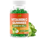 Vitamine C Gommies 1000mg pour les adultes et les enfants - maximum de force de soutien à l'immunité à croquer, soutien au collagène - Saveur de pomme verte aigre - sans gluten, sans OGM, végétarien - 90 Gommies (30 portions)
