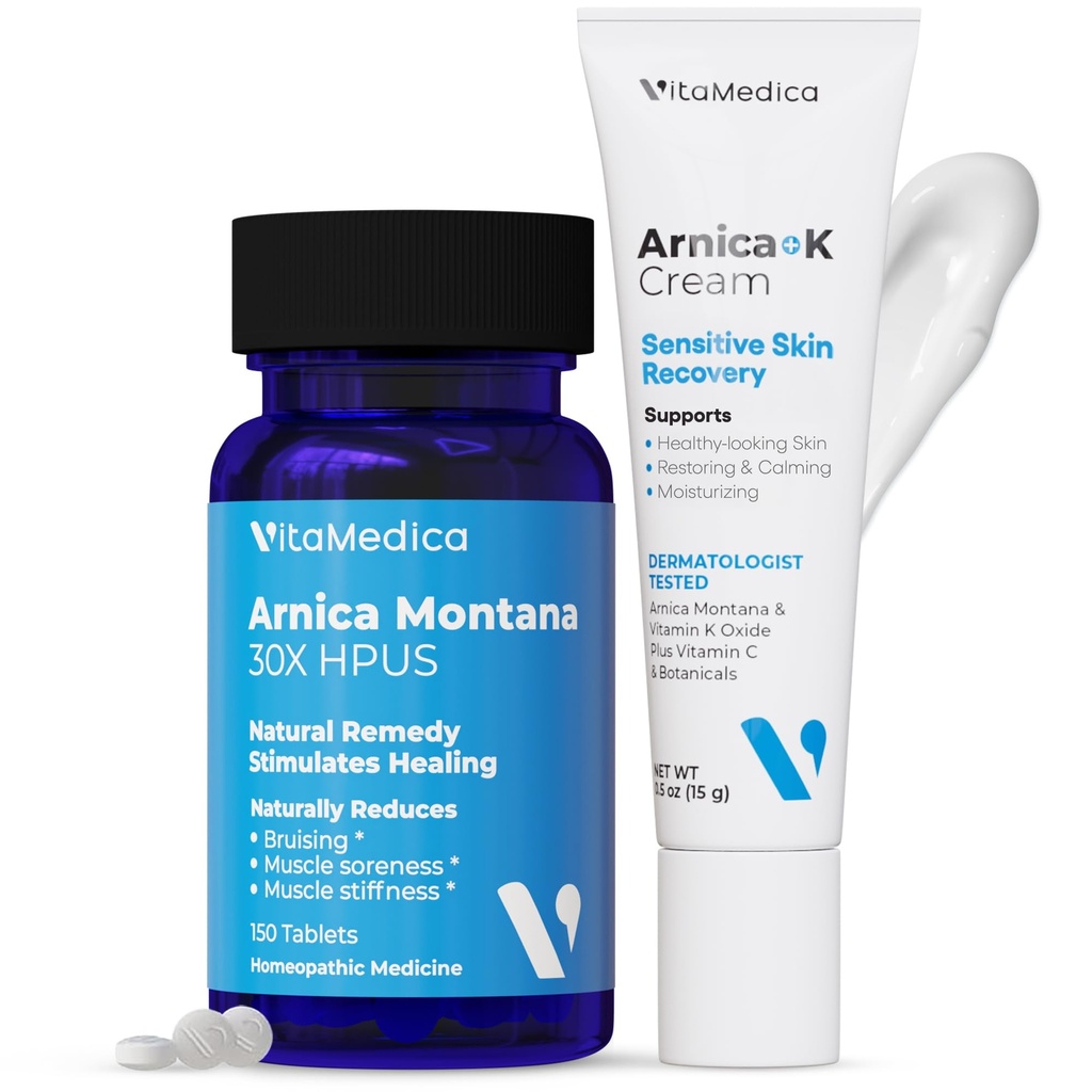 Bundle de crème d'Arnica 30X et d'Arnica pour le bruissement, l'enflure, l'inflammation et le soulagement de la douleur