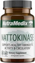 Supplément NutraMedix Nattokinase - Nattokinase 2000 UF par portion - Formulé pour soutenir la santé cardiaque et la circulation saine - Gluten + sans lait (60 capsules)