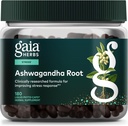 Gaia Herbes Racine d'Ashwagandha - Supplément anti-stress et soutien du sommeil - Soutiens Niveaux d'énergie équilibrés et perspectives positives* - 180 Capsules de Phyto Liquide Vegan (90 jours d'approvisionnement)