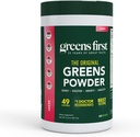 Greens First Original Greens Powder - 49 Superfoods - Fruits et légumes biologiques - Prébiotiques, probiotiques et enzymes digestives - Smoothie antioxydant - Sans produits laitiers, végétaliens et non-OGM (Berry, 60 portions)