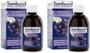 Sambucol Black Elderberry Syrup - Sambucus Elderberry Syrup, Black Elderberry Liquid, Immune Support, High Antioxidants, Gluten Free - Original Formula, 7.8 Fl Oz (Pack of 2)