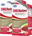 LABO Nutrition CHOLRestore – Riz rouge de levure avec supplément de phytostérol pour la santé, soutient des niveaux de cholestérol sains, sans citrine et aflatoxine, 90 capsules de légumes 3x3