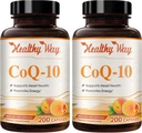 Coenzyme Q10 400mg CoQ10 Supplément - Une fois par jour Coq 10 400mg Capsules de poudre pour un traitement cardiovasculaire sain et un soutien énergétique - Absorption rapide non OGM Ubiquinone Q10 Coenzyme (200 portions)