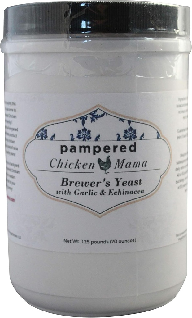 Levure de bière pour poulets et canards d'arrière-cour avec échinacée, ail et origan (4 livres)