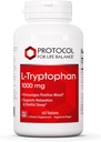 PROTOCOLE POUR LA BALANCE DE VIE L-Tryptophane 1000mg - Soutien du sommeil favorise la relaxation - 60 onglets