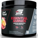 Acides aminés essentiels au granit poudre pour la récupération et la croissance musculaire avec 10g d'AAE et 7g d'AABC - sans soja, sans gluten, 448g (30 portions), goût de punch de fruits