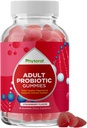 Gummies probiotiques de Gut santé pour les adultes - Probiotiques biologiques pour la santé de Gut Relief de l'estomac et le soutien immunitaire - Gummies probiotiques de santé digestive pour les femmes et les hommes - 5 Million CFU