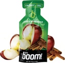 Boom Nutrition - Gel d'énergie Boom Carb - Gels d'énergie aromatisés aux fruits - Gel d'entraînement - Gel d'énergie pour le vélo - Gel de course - Gel d'énergie naturelle - Cinnamon de pomme (24 Pack)