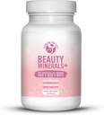 Minéraux de beauté - Biotin enrichi multiminéraux pour la croissance des cheveux, la force des ongles et l'élasticité de la peau - 19 nutriments - Vitamines de la peau des cheveux et des ongles