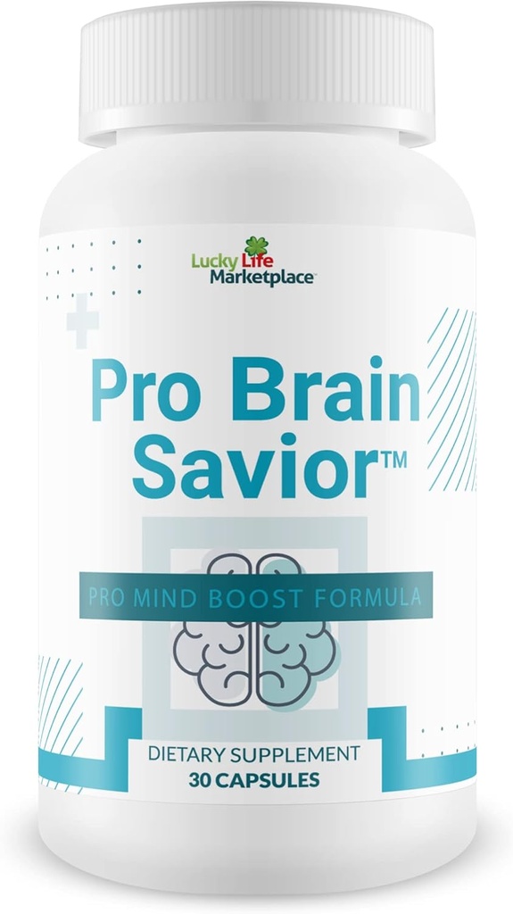 Pro Cerveau Sauveur - Supplément Cerveau Nootropique - Pro Mind Boost Formula for Memory, Focus, & Clarity - Study Pills - Bacopa, Niacin, Caféine + L-Theanine, GABA - Promouvoir le maintien de la mémoire et l'apprentissage
